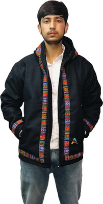 ARUNA KULLU HANDLOOM Full Sleeve Solid Men Jacket