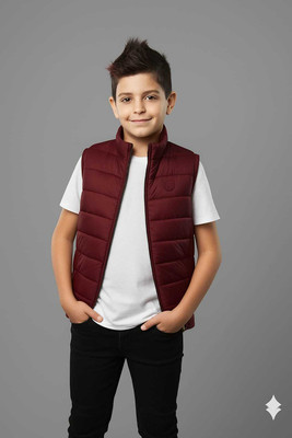 saqlaini traders Sleeveless Solid Boys Jacket