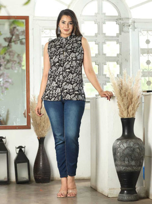 Craftwellstudio Half Sleeve Solid Women Jacket