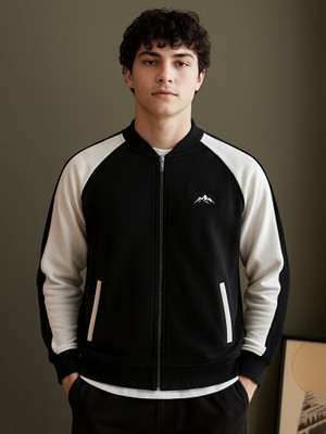 Jump Cuts Full Sleeve Colorblock Men Jacket