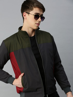 VOXATI Full Sleeve Colorblock Men Jacket