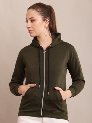 BRIGHTFLY Full Sleeve Solid Women Jacket