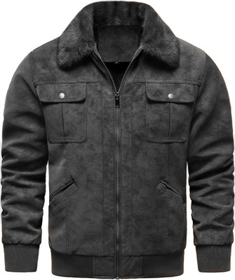 Blaq Ash Full Sleeve Solid Men Jacket