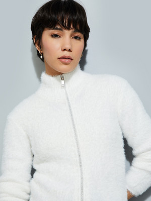 MAX Full Sleeve Self Design Women Jacket