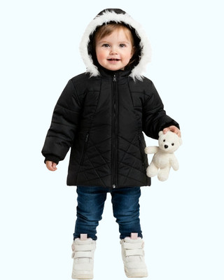 FROSTA Full Sleeve Self Design Girls Jacket