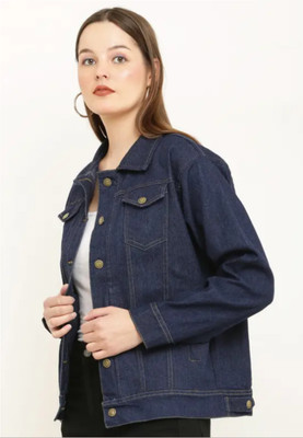 Tripursundari Fashion Full Sleeve Solid Women Denim Jacket