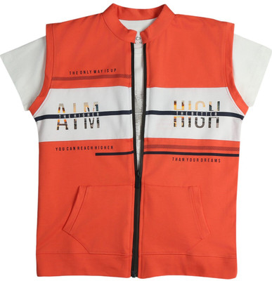 Charchit Sleeveless Colorblock Boys Jacket