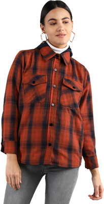 DLANXA Full Sleeve Checkered Women Jacket