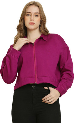 CANIDAE FASHION Full Sleeve Solid Women Sweatshirt