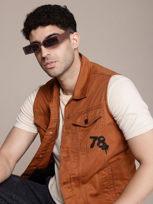 Roadster Sleeveless Solid Men Jacket