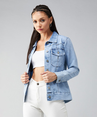 DOLCE CRUDO Full Sleeve Solid Women Denim Jacket