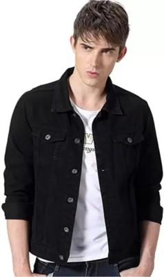 Karvaan Enterprises Full Sleeve Solid Men Denim Jacket