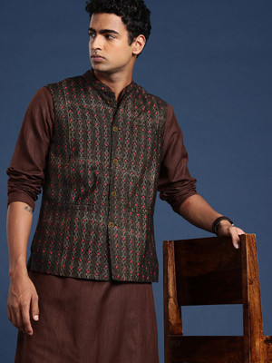Taavi Sleeveless Printed Men Jacket