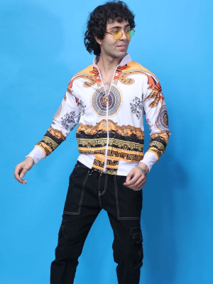 Yellow Tree Full Sleeve Printed Men Jacket