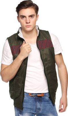ANISHANFASHIONS Sleeveless Solid Men Jacket