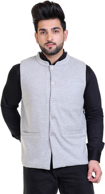 STARFOX Sleeveless Solid Men Jacket