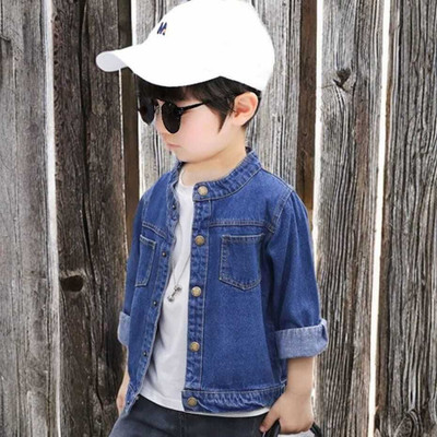 Rainbowfashion Full Sleeve Washed Boys & Girls Denim Jacket