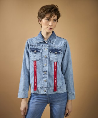 DOLCE CRUDO Full Sleeve Solid Women Denim Jacket