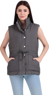 BRAZO Sleeveless Solid Women Jacket