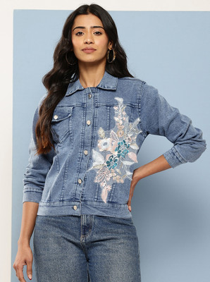 METRONAUT Full Sleeve Solid Women Denim Jacket