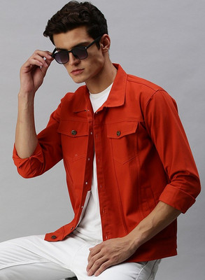 VOXXATI Full Sleeve Solid Men Denim Jacket