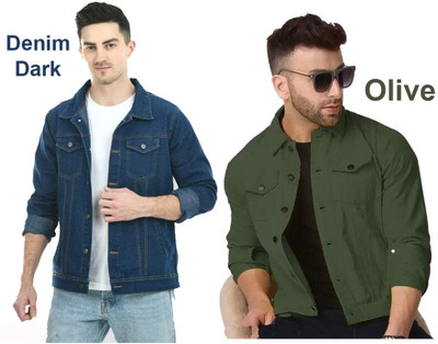 AD Fashion Store Full Sleeve Solid Men Denim Jacket