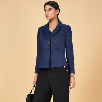 Annabelle by Pantaloons Full Sleeve Solid Women Jacket