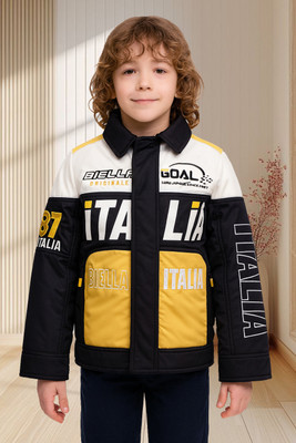 LURE JUNIOR Full Sleeve Printed, Colorblock Boys Jacket