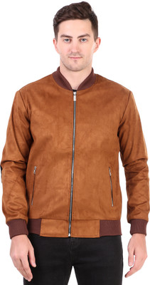 Leather Retail Full Sleeve Solid Men Jacket