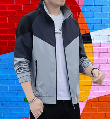 EUER Full Sleeve Colorblock Men Jacket