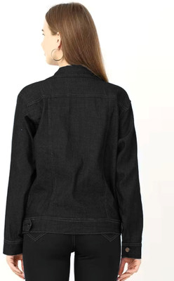 Tripursundari Fashion Full Sleeve Solid Women Denim Jacket