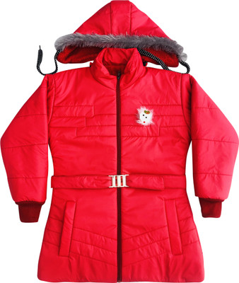 FITTNFINE Full Sleeve Self Design Girls Jacket