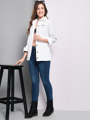 FUNDAY FASHION 3/4th Sleeve Solid Women Jacket