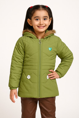 ARHAM TAG Full Sleeve Striped Girls Jacket