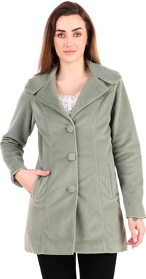 Leather Retail Full Sleeve Solid Women Jacket
