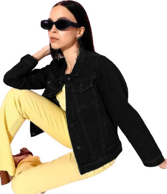 Achyutaya Fashion Full Sleeve Solid Women Denim Jacket