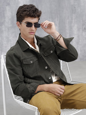 WROGN Full Sleeve Solid Men Jacket