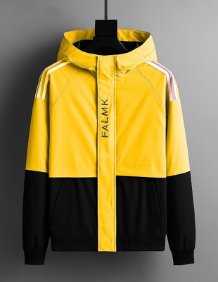 Plus91 Full Sleeve Printed, Colorblock Men Jacket
