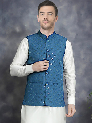 SG LEMAN Sleeveless Embellished Men Jacket