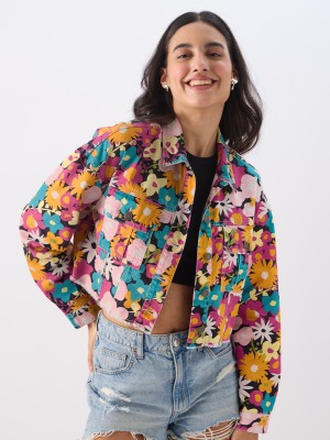 The Souled Store Full Sleeve Graphic Print Women Jacket