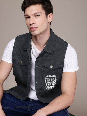 Roadster Sleeveless Solid Men Jacket