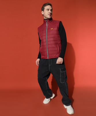 HEMLOCK Sleeveless Solid Men Jacket