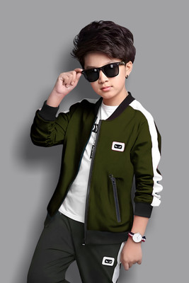 ZYRONA Full Sleeve Solid Boys Jacket