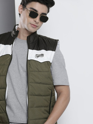 The Indian Garage Co. Sleeveless Colorblock Men Jacket