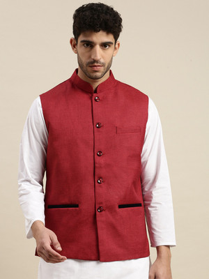 Ramraj Cotton Sleeveless Solid Men Jacket