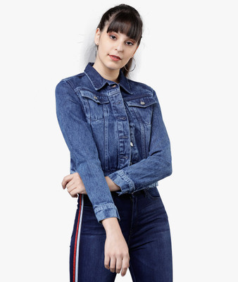 Tokyo Talkies 3/4th Sleeve Washed Women Jacket