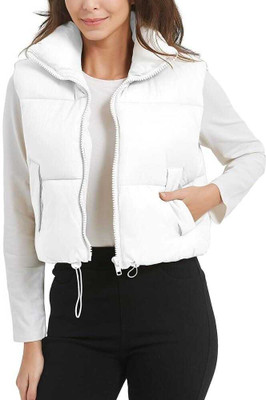 Unique Creation Sleeveless Solid Women Jacket