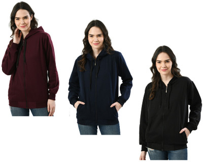 IndiWeaves Full Sleeve Solid Women Jacket
