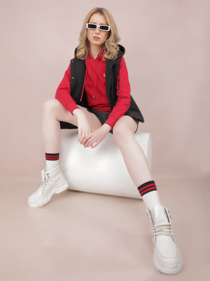 CRIMSOUNE CLUB Sleeveless Solid Women Jacket