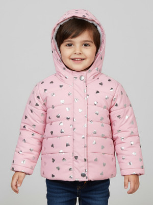 tute Full Sleeve Printed Baby Girls Jacket